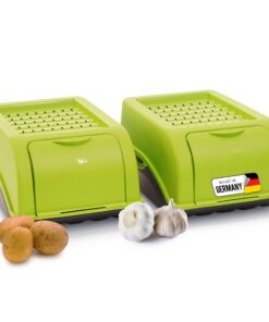 Novaliv Kartoffel Aufbewahrungsbox | 2x Klein 3,5L | Frischhaltedose für Gemüse