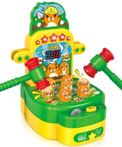 OKKIDY Whack a Mole Spiel für Kinder ab 3 Jahre + Interaktives Musik Spielzeug + Entwicklungsspielzeug
