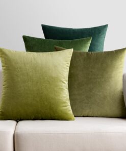 EMEMA Salbeigrün Serie Dekorative Sofa-Kissenbezüge 50x55 cm für Wohnzimmer & Schlafzimmer Kissenhülle & Kopfkissenbezug