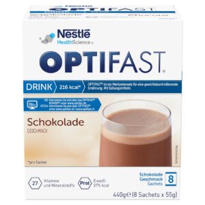 OPTIFAST® Diät Shake Schokolade | eiweißreicher Mahlzeitersatz mit wichtigen Vitaminen und Mineralstoffen | schnell zube
