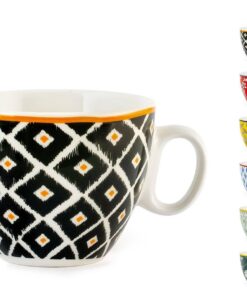H&H 6er-Set Bunte Teetassen New Bone China CC230