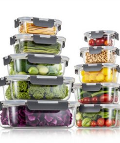 Fenger Glas Frischhaltedosen mit luftdichten(units) BPA-frei für Meal Prep im Kühlschrank