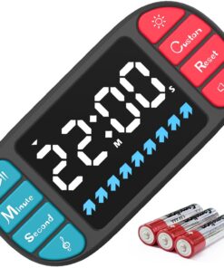 Digitale Küchentimer für Haushalt und Küche - Magnetischer Countdown-Timer, 3,6 Zoll LED-Anzeige, 4 Lautstärkenstufen, 4
