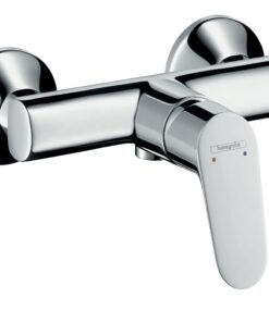 Hansgrohe Focus - Duscharmatur Aufputz 1 Verbraucher, Mischbatterie Dusche, Einhebelmischer, Chrom, 31960000