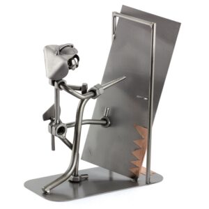 Steelman24 Schraubenmännchen Feuerwehrmann I Handarbeit I Made in Germany I Geschenkidee | Schraubenmännchen Feuerwehrm
