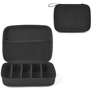 Mkono Travel Sunglasses Organizer - Multiples Paaren mitJUSTADJUSTIERBAREN Slots - Portabler Brillenfall für Männer und