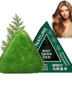 Natur Triangle Shampoo Bar Beruhigt Und Stärkt Das Haar Für Frauen Und Männer Sanfte Reinigung Und Pflegende Pflege (1PC