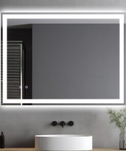 Clevich Antibeschlag LED Badzimmerspiegel mit Touch Control | Clevich Badspiegel mit 3 Lichtfarben Dimmbar | Clevich Ba