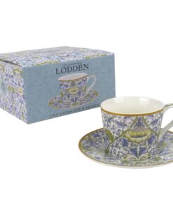 The Leonardo Collection Lodden Tasse und Untertasse William Morris heiße und kalte Getränke, langlebige Kaffeetassen für