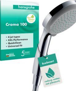 Hansgrohe Handbrause Croma 100 Vario - Duschkopf für entspannte Duschen im Bad | Hansgrohe Handbrause Croma 100 Vario -