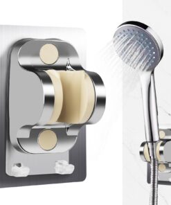 Duschstange ohne Bohren + Universelle Duschkopfhalterung mit Haken + Badezimmerzubehör Duschstange ohne Bohren + Verst