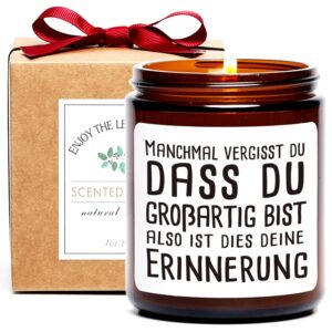 Wertschätzung duftende Sojakerze für Frauen | lustiges Geburtstagsgeschenk softe Sojakerze | Duftende Sojakerze als Ges