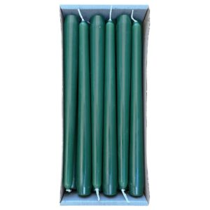 Nordring dunkelgrün 2,3 x 25 cm 12 Spitzkerzen für Geburtstage