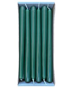 Nordring dunkelgrün 2,3 x 25 cm 12 Spitzkerzen für Geburtstage