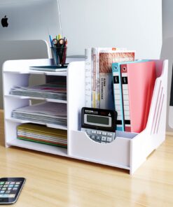 PUNCIA A4 Dokumentenablage PVC Organizer für Büro Schreibtisch Home Office