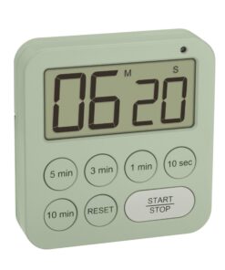 TFA Dostmann Digitaler Timer Sport Küche Lernen 38.2056 Stoppuhr Magnetisch Lautstärke Stufen Schnellauswahl großes Disp
