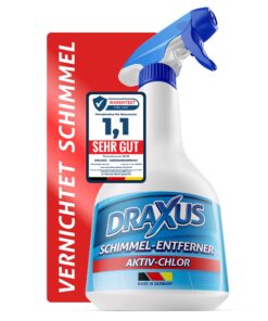 DRAXUS Profi Schimmelentferner hocheffektiv I Aktiv-Chlor I Entfernt Schimmel extra stark I Ideal für Wand, Bad & Siliko