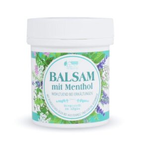 Mentholbalsam für Schnupfen und Kehlkopfempfindlichkeiten, 125ml - Linderung schnell und praktisch | Kinderfreundlicher