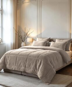 Zelesta Teddybed Bettdecke 4 Jahreszeiten - warme Bettdekken für Winter und Sommer - flauschig und anti-Allergisch