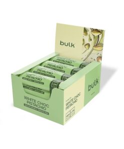 Bulk Macro Munch Proteinriegel | White Chocolate Pistachio | Hoher Ballaststoffgehalt pro Riegel | Dreischichtige Textur