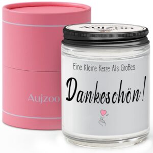 Aujzoo Dankeschön-Geschenke für Frauen 7oz Sojawachs-Lavendelkerze