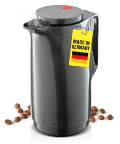 ROTPUNKT Isolierkanne für Kaffee - Premium Warmhaltekanne Made in Germany I Hält warm bis zu 24 Std I 1L Kapazität (Maxi