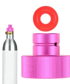Mgoodoo CO2 Quick-Adapter für Duo/Terra/Art + Schnelladapter für CO2-Soda Kompatibel + Rosenfarbe Trapezgewinde TR21-4 Z