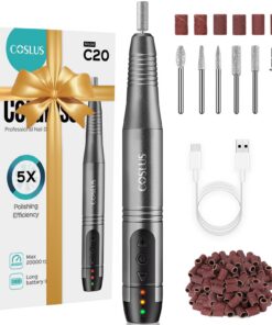 COSLUS Elektrische Nagelfräser für Professionelle, 11 in 1 Profi Maniküre und Pediküset, Nagelfeile für Gelnägel und Acr