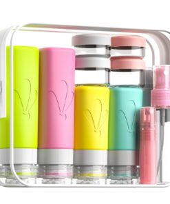INSFIT 17 Stück Silikon Reiseflaschen Set für Reisedamen und -männer, BPA-freie, FDA zugelassene 90ml Reisegrößenbehälte