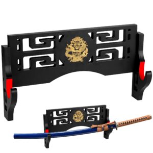 Alyoen Katana Halterung für Lichtschwert, Katana Wandhalterung, Desktop Schwertständer - 1 Layer