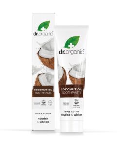 Dr. Organic Kokosöl Aufhellende Zahnpasta 100 ml - Bio Whitening für natürliche weiße Zähne