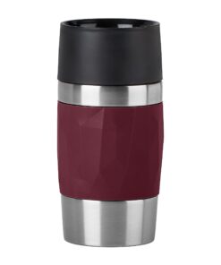Emsa N21609 Weinrot 0,3 Liter Thermobecher | BPA-Frei | 3h heiß 6h kalt | 100% dicht | spülmaschinengeeignet | 360°-Trin