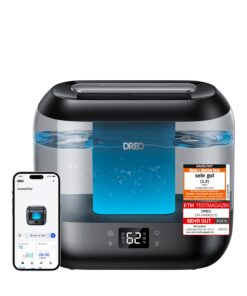 Dreo 4L Smart Luftbefeuchter für Schlafzimmer - 36 Stunden Laufzeit, Top-Fill Cool Mist