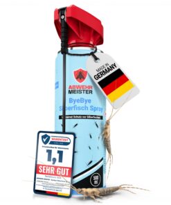 ByeBye Silberfisch Spray |0 [500 ml] – Insektizidfreies Mittel zur Bekämpfung von Silberfischen & Papierfischen, ideal f