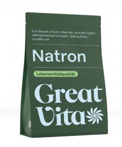 GreatVita Natron Pulver - Backpulver für Lebensmittelnährwert E500ii Großpackung - Reinigungshelfer und Backpulver umwel