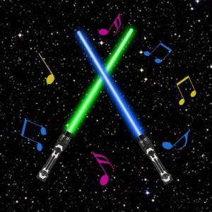 Zehan Zitong 2PCS Laserschwert Kinder Star Wars Spielzeug Geschenk | Zehan Zitong 2 in 1 Duell Lichtschwert für Kinder