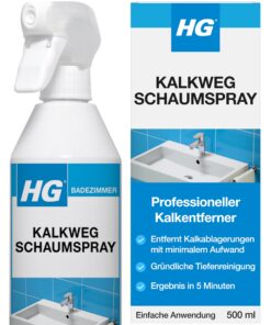 Professioneller Kalkentferner HG Schaumspray für das Badezimmer (500 ml) | Entfernt Flecken und Ablagerungen mit HG Kal