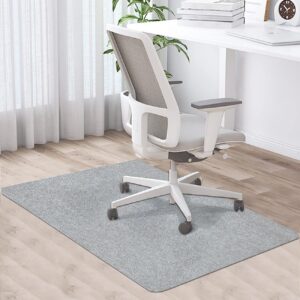 Bürostuhl Unterlage Hellgrau 90x120cm Bodenschutzmatte Kratzfest für Laminat