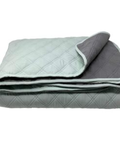 HOMELEVEL XXL Tagesdecke Bett & Sofaüberwurf 220x200cm OEKO-TEX Mint/Grau