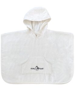 Minky Mooh Badeponcho Kinder aus Bio-Baumwolle OEKO-TEX - 60x70cm Flauschiger Poncho für Mädchen & Jungen