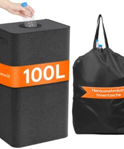 Lifewit Dunkelgrau Pfandflaschen Sammelbehälter 100L Recycling Fachpfand Sammler
