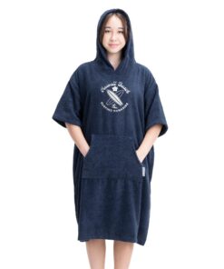 HOMELEVEL Badeponcho für Kinder & Teenager - Strand & Schwimmbad Poncho mit Kapuze - OEKO-TEX zertifiziert