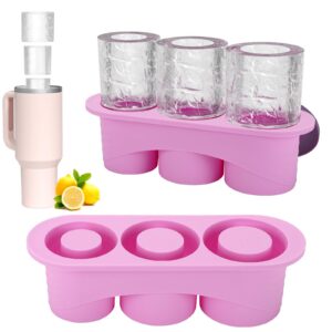 Stanley Cup Auauraintt Rosaroter Wiederverwendbare Silikoneiswürfelform 20-40 oz BPA Frei