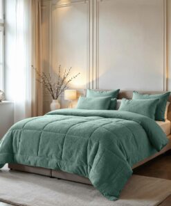 Zelesta Anti-Allergene Teddybed Bettdecke 4 Jahreszeiten - Waschbare ohne Bezug - Fluffy
