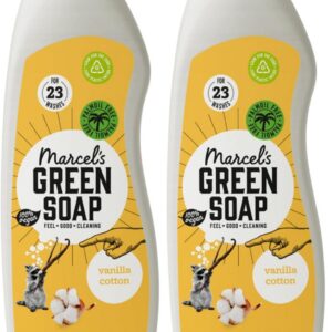 Marcel's Green Soap Vanille & Baumwolle Universalwaschmittel – vegan, palmölfrei, mikroplastikfrei – gegen Flecken – 1 L
