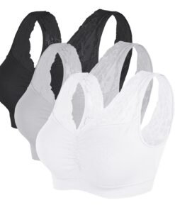 Vertvie Damen 1/2/3/4 Packs Ohne Buegel Yoga BraPush up Atmungsaktiv Lauf Joggen Bustier | Vertvie Damen Push up Yoga B
