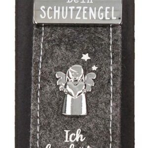 Depesche Schlüsselanhänger Filz Schutzengel Autofahren Grau 15cm