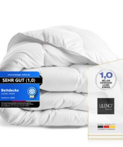 LILENO HOME Winterbettdecke 155x220 cm - warme Bettdecke für einen erholsamen Schlaf - Kochfest bis 95° C LILENO HOME