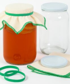 Fermentierglas 2L - Kombucha Starter Set | Ideal für Anfänger und Fortgeschrittene bei der Herstellung von Kombucha und