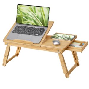 SONGMICS Laptopständer, klappbare Beine, für Bett und Sofa, höhenverstellbar, bis zu 15,6 Zoll Laptops, (61-68,3) x 34,9